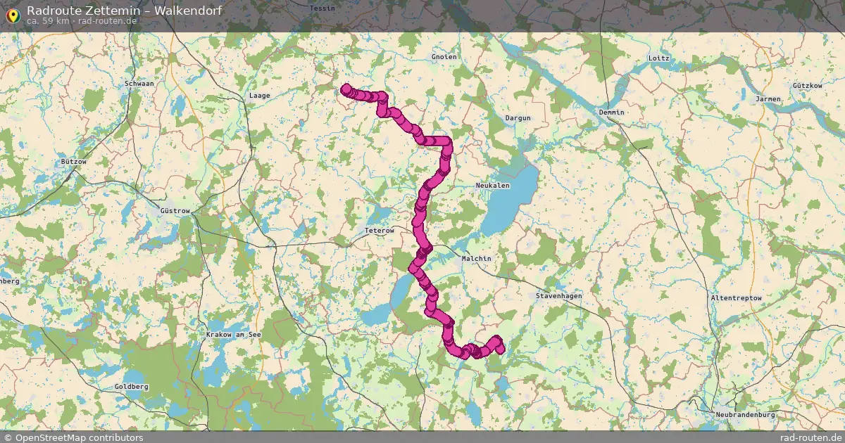 Radtour Zettemin – Walkendorf