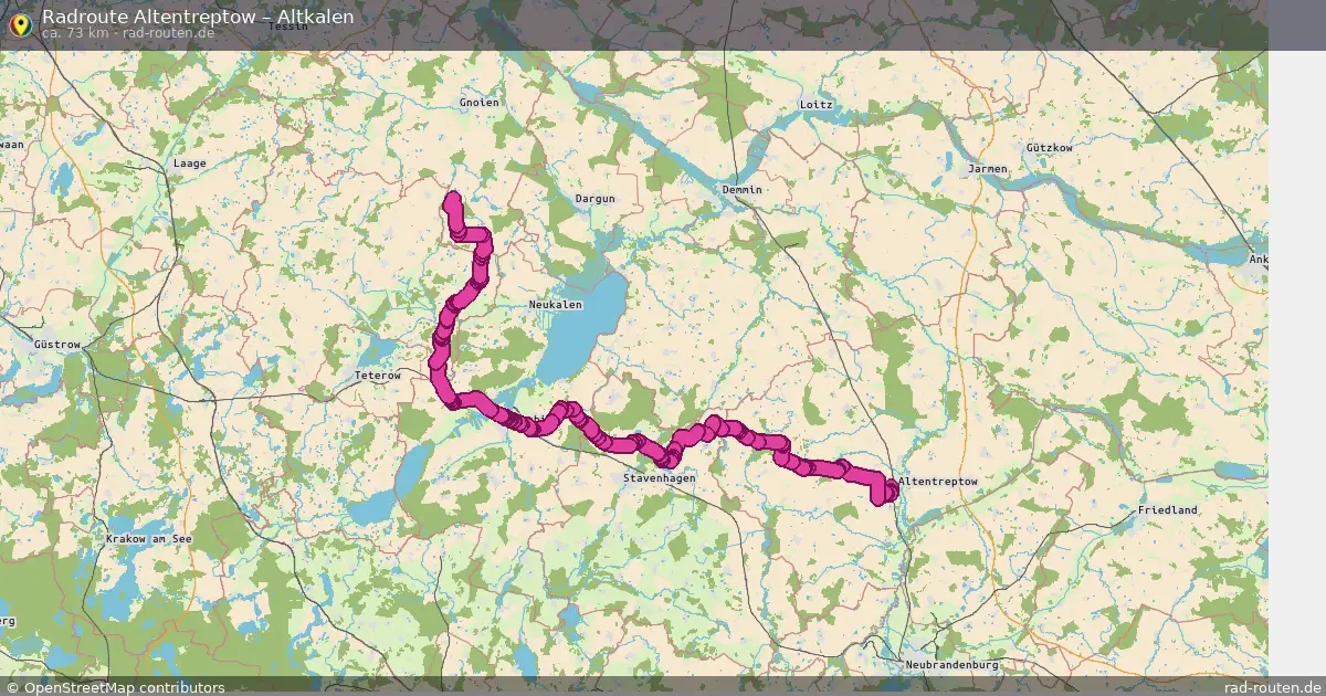 Radtour Altentreptow – Altkalen