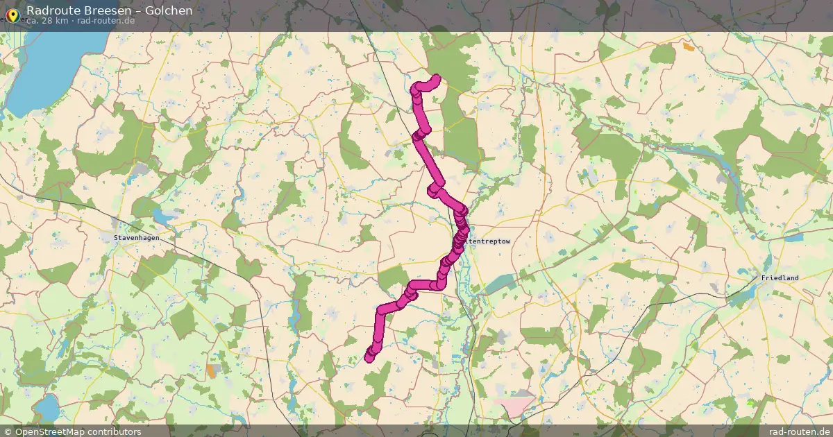 Radtour Breesen – Golchen