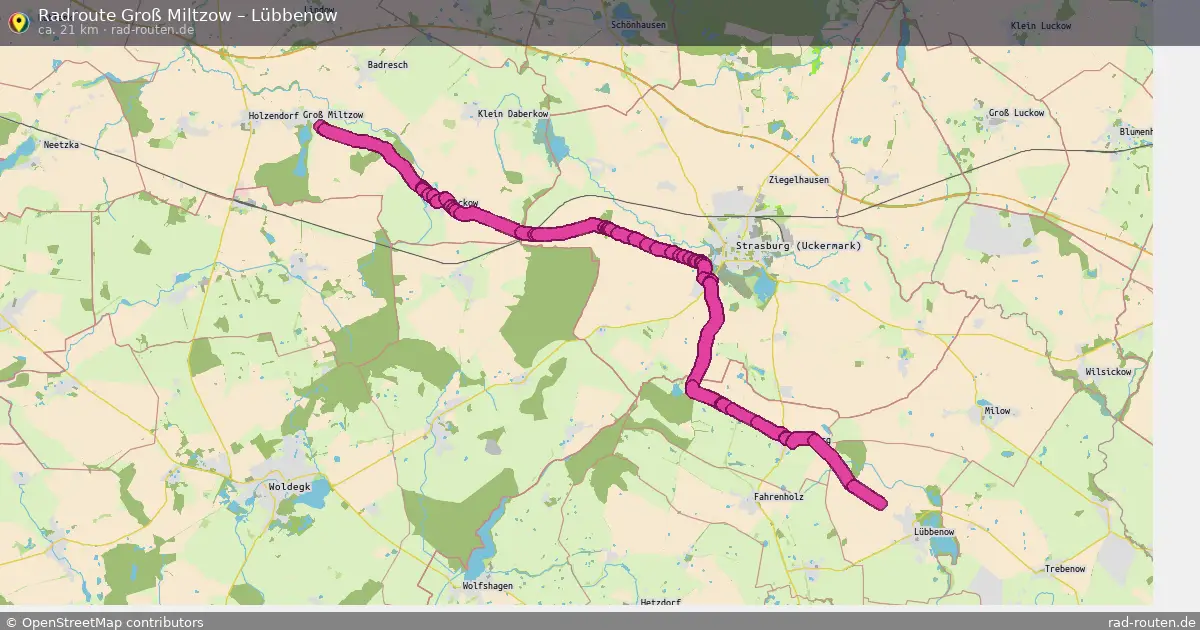 Radtour Groß Miltzow – Lübbenow