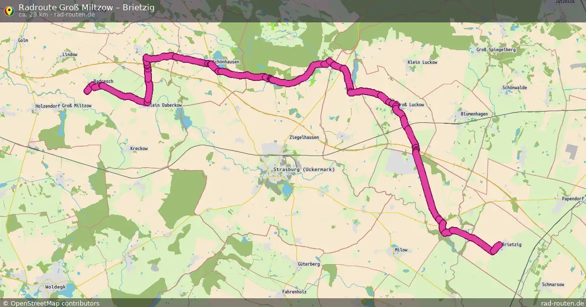Radtour Groß Miltzow – Brietzig