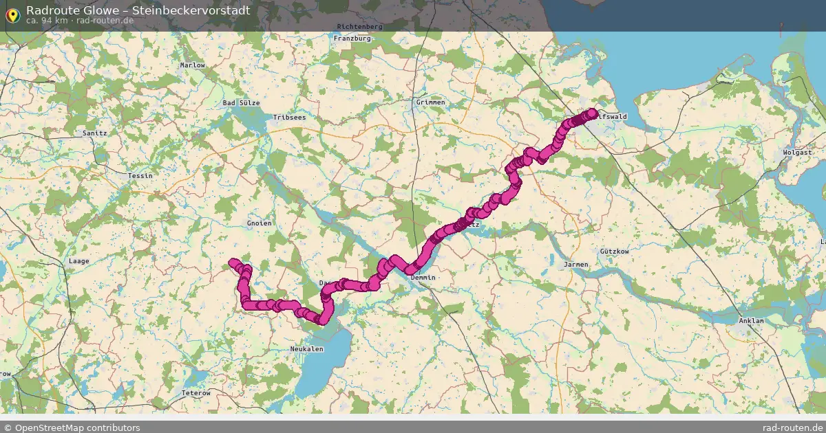 Radtour Glowe – Steinbeckervorstadt