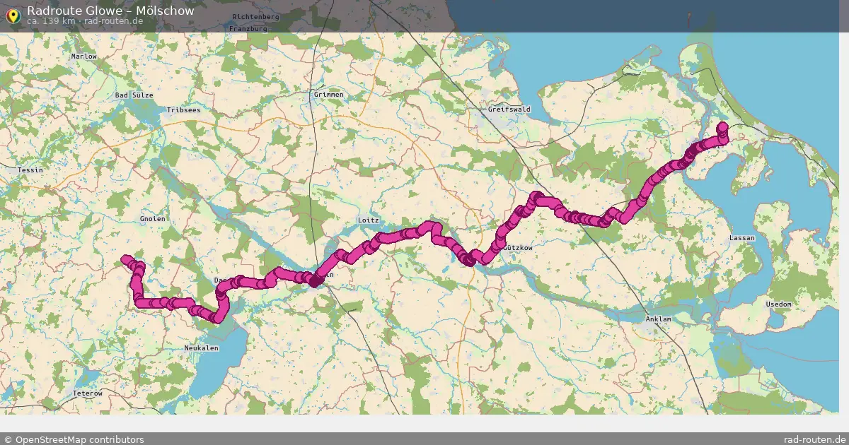 Radtour Glowe – Mölschow