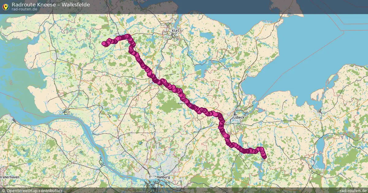 Fahrradroute Kneese – Talkau (45 km) – Rad-Routen.de