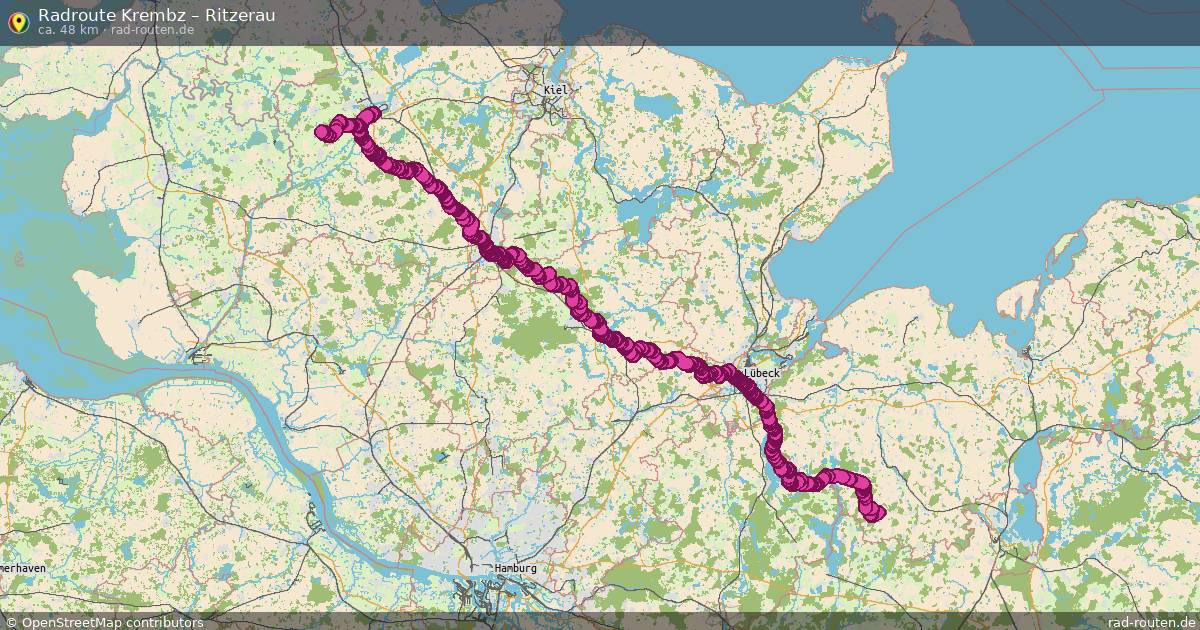 Fahrradroute Krembz – Linau