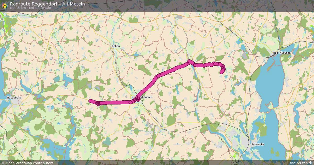 Fahrradroute Roggendorf – Alt Meteln