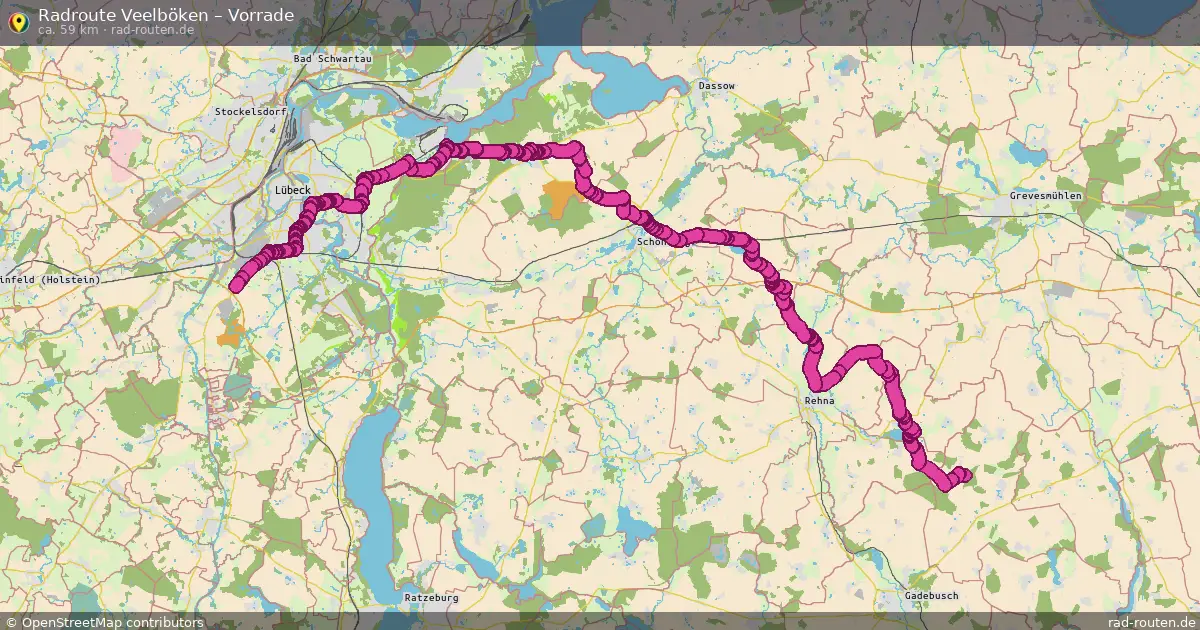 Radtour Veelböken – Vorrade
