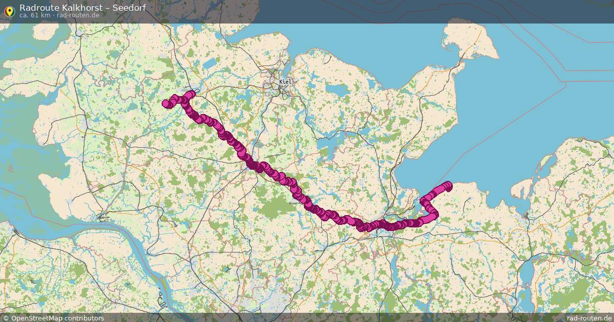 Fahrradroute Kalkhorst – Harmsdorf