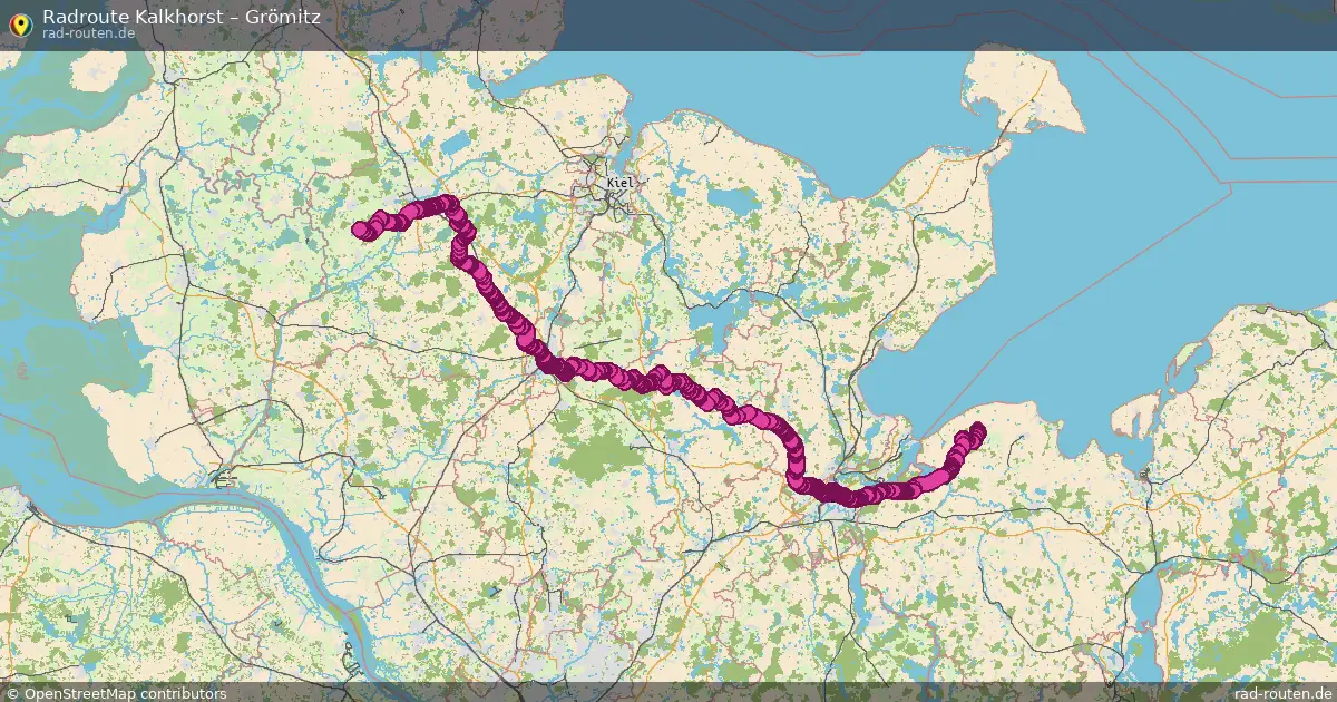 Fahrradroute Kalkhorst – Seedorf (61 km) – Rad-Routen.de