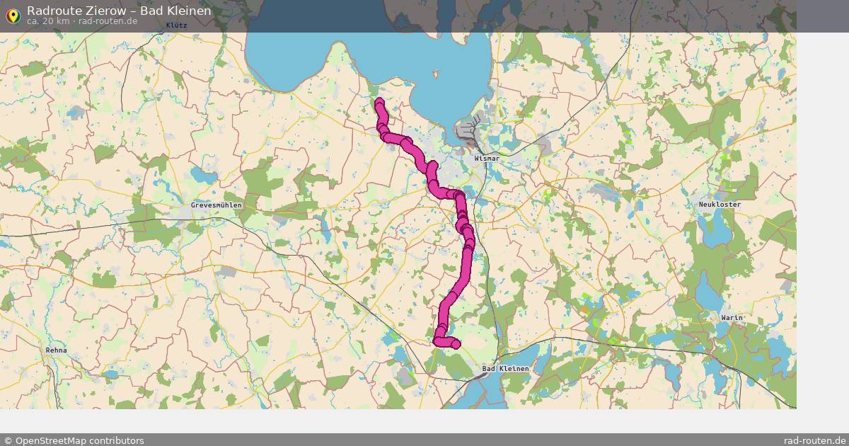 Fahrradroute Zierow – Bad Kleinen