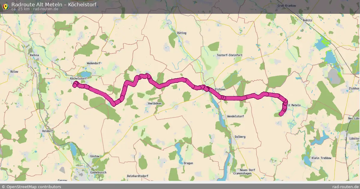 Radtour Alt Meteln – Köchelstorf