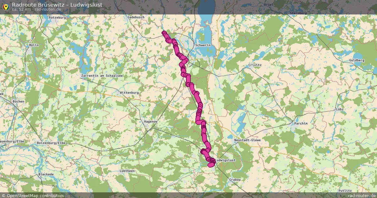 Radtour Brüsewitz – Ludwigslust