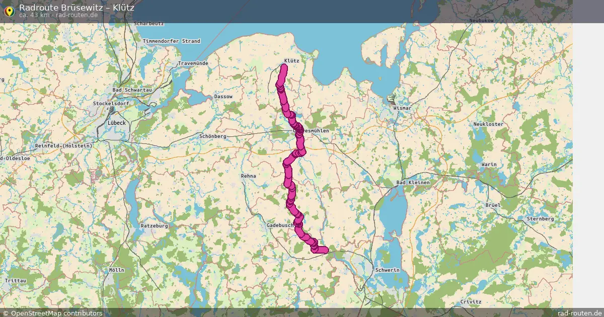 Radtour Brüsewitz – Klütz