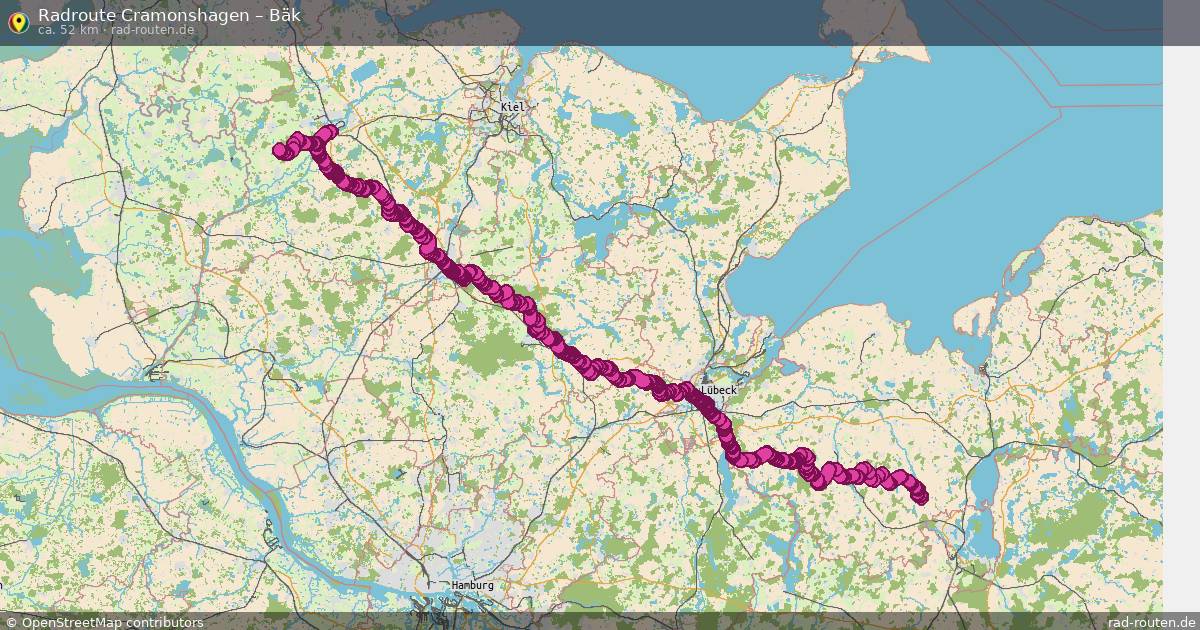 Fahrradroute Cramonshagen – Priwall