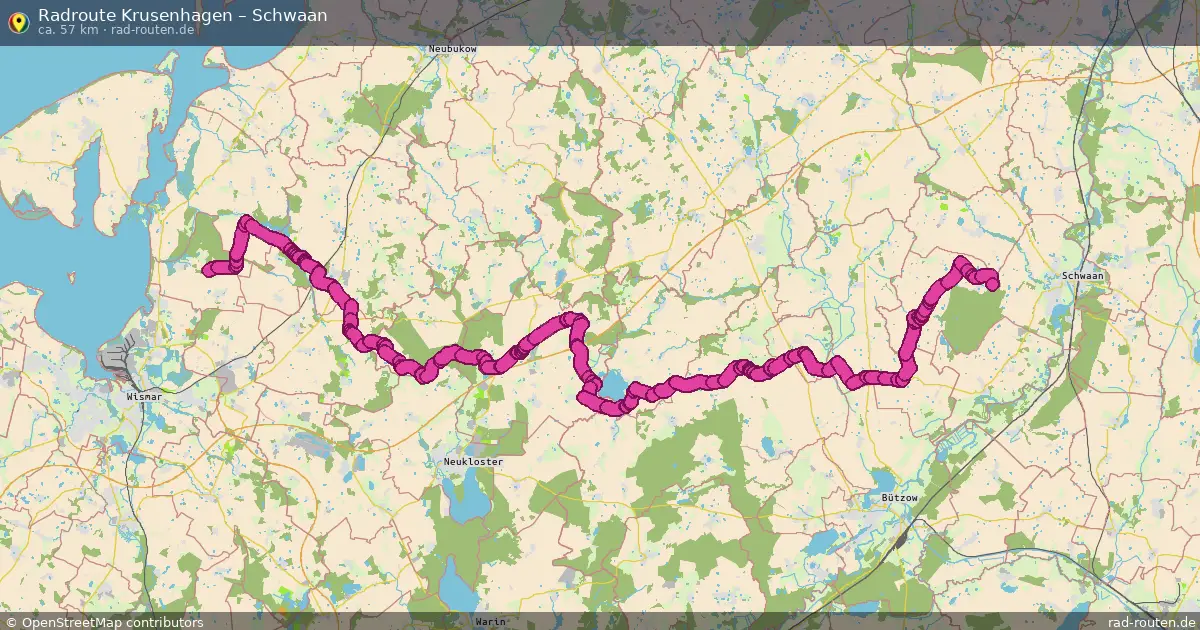 Radtour Krusenhagen – Schwaan