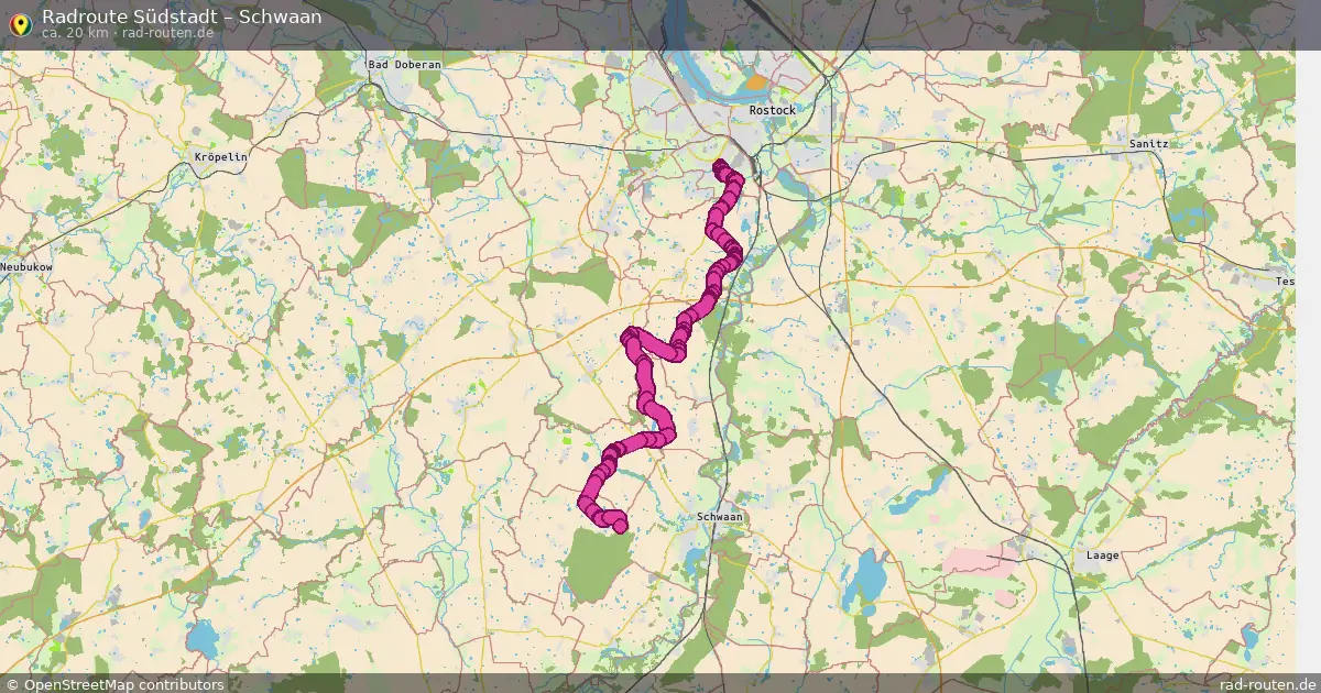 Radtour Südstadt – Schwaan