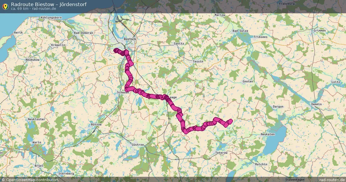 Radtour Biestow – Jördenstorf