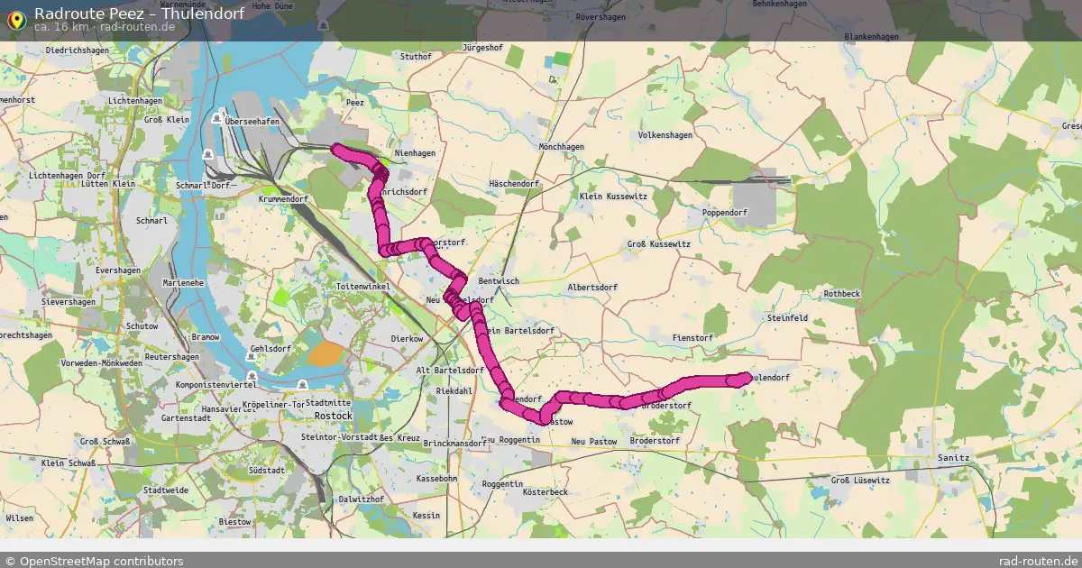 Radtour Peez – Thulendorf