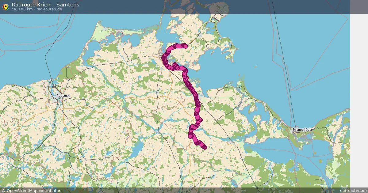 Radtour Krien – Samtens
