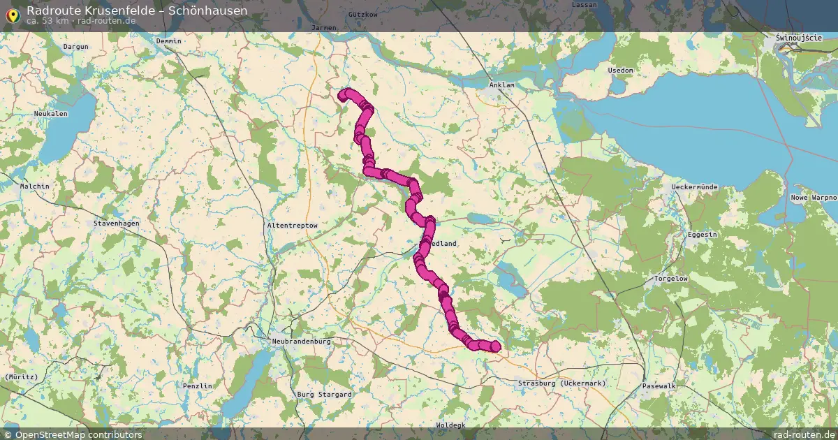 Radtour Krusenfelde – Schönhausen