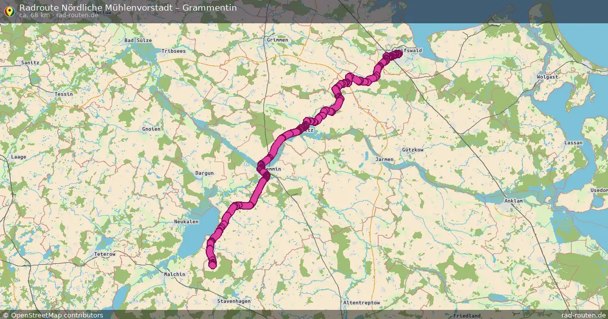 Radtour Nördliche Mühlenvorstadt – Grammentin