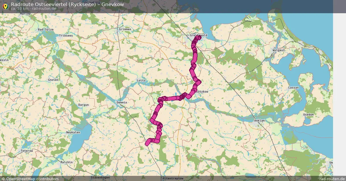 Radtour Ostseeviertel (Ryckseite) – Gnevkow