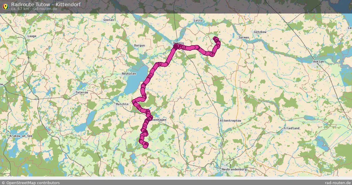 Radtour Tutow – Kittendorf