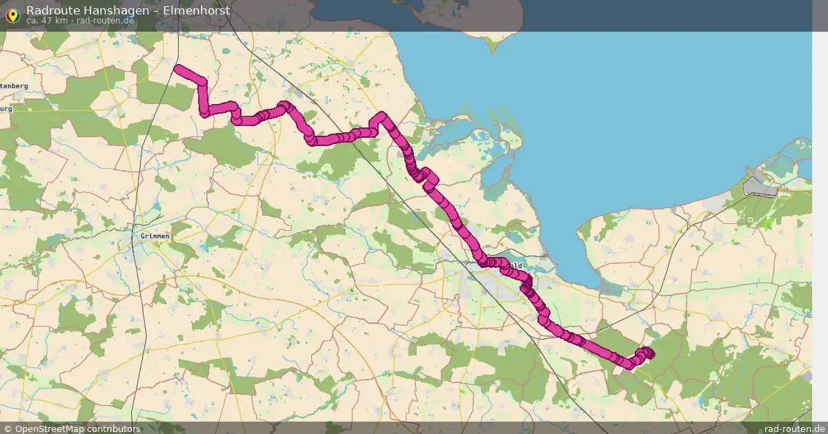 Radtour Hanshagen – Elmenhorst