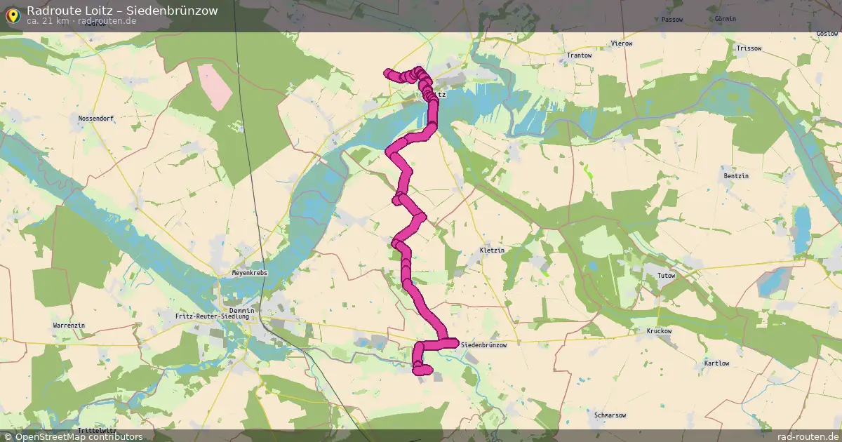 Radtour Loitz – Siedenbrünzow