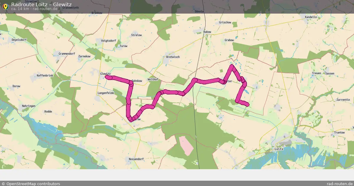 Radtour Loitz – Glewitz