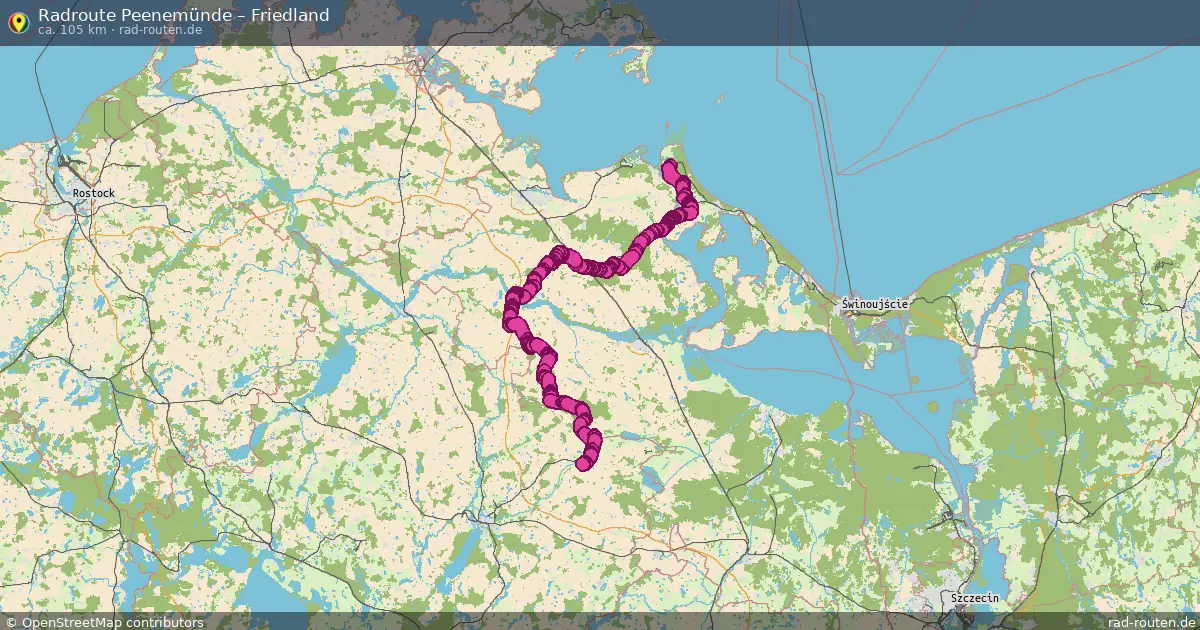 Radtour Peenemünde – Friedland