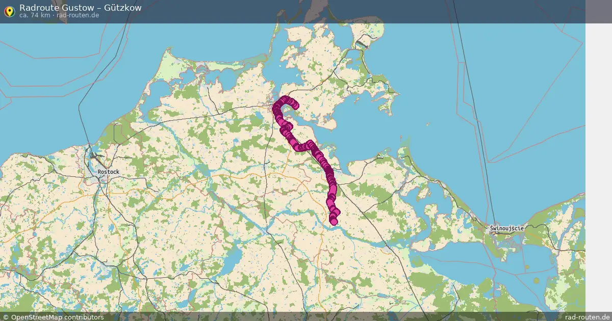 Radtour Gustow – Gützkow