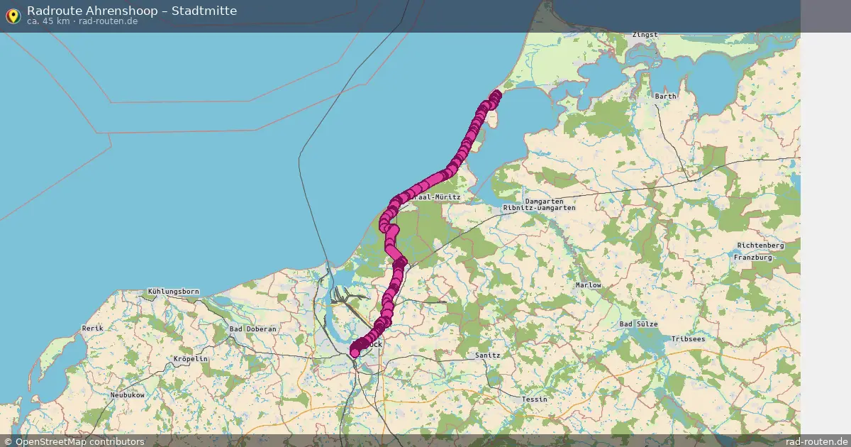Radtour Ahrenshoop – Stadtmitte