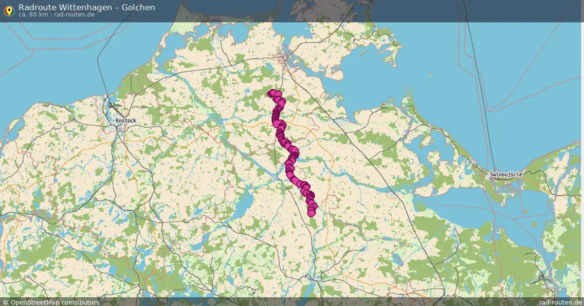 Radtour Wittenhagen – Golchen