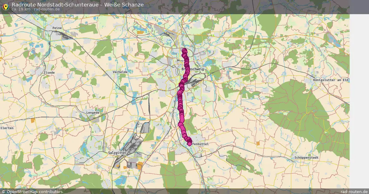 Radtour Nordstadt-Schunteraue – Weiße Schanze