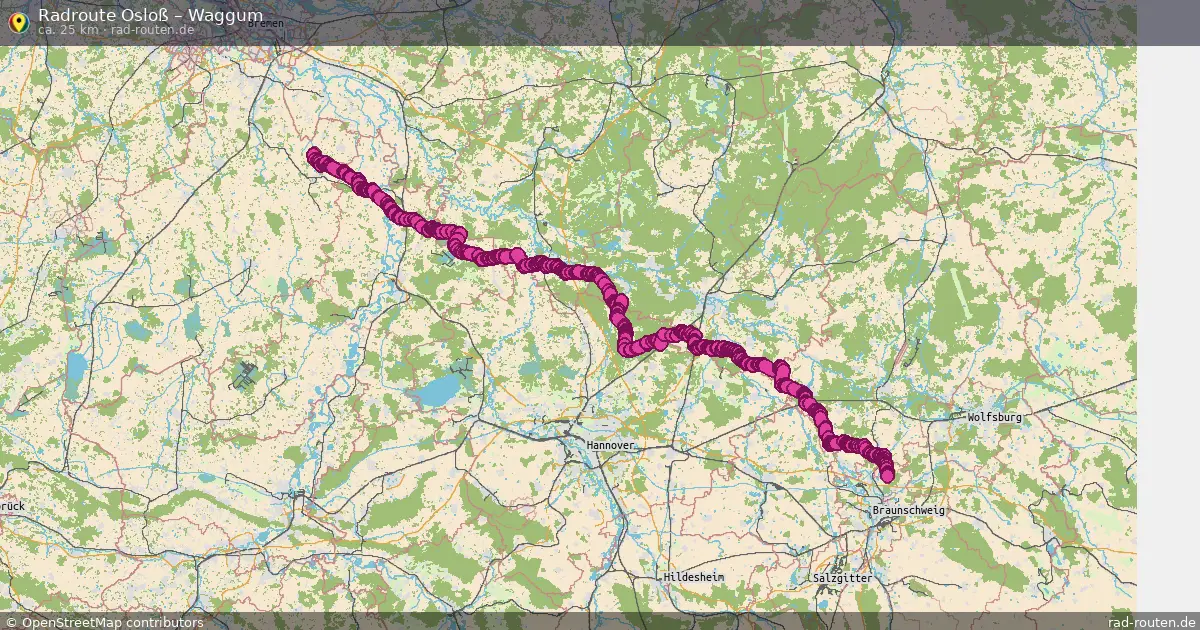 Fahrradroute Osloß – Waggum