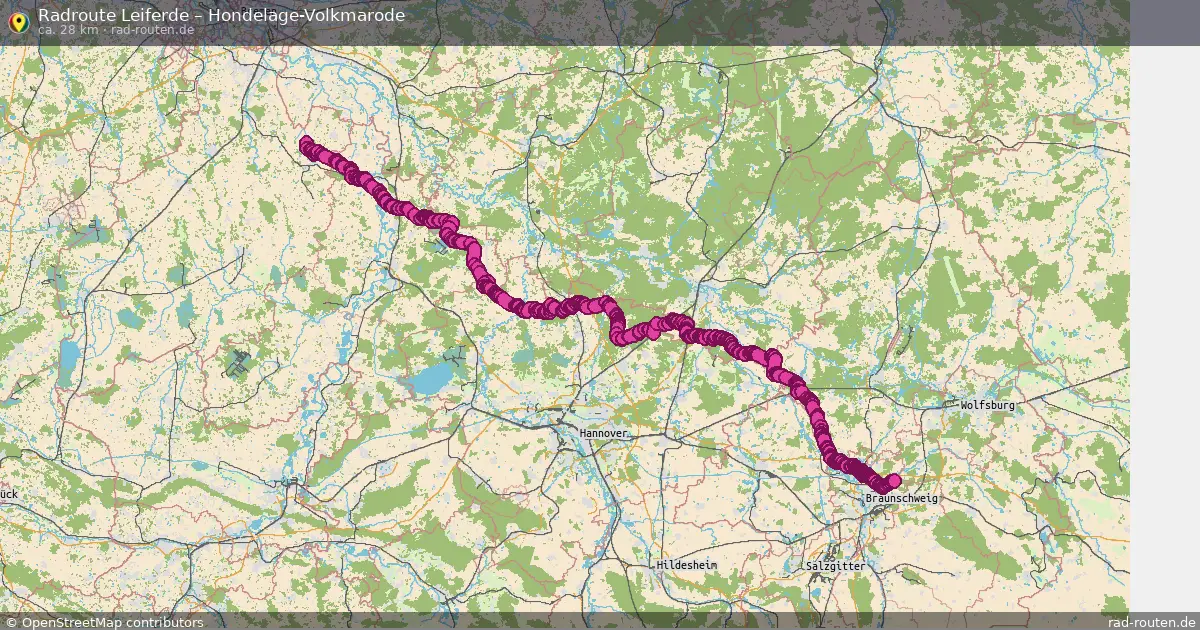 Fahrradroute Sprakensehl – Hondelage-Volkmarode
