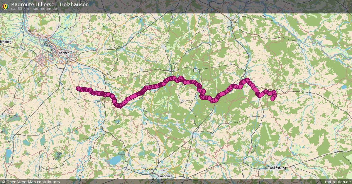 Fahrradroute Hillerse – Holzhausen