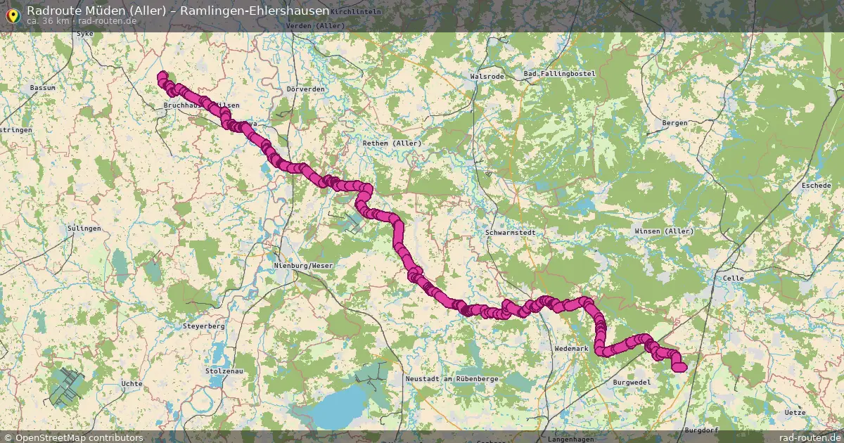 Radtour Müden (Aller) – Ramlingen-Ehlershausen