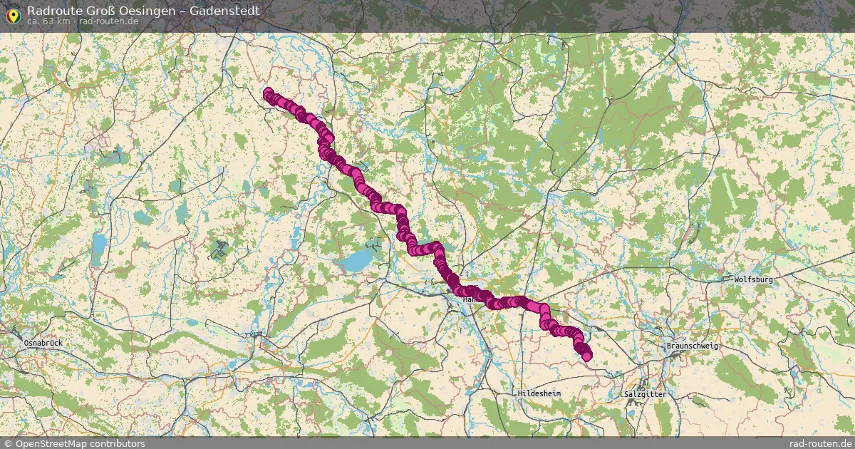 Fahrradroute Grassel – Gadenstedt