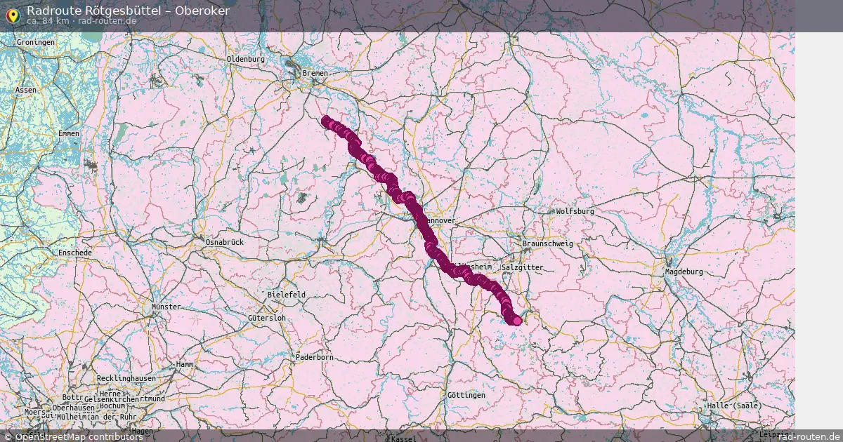 Fahrradroute Rötgesbüttel – Oberoker