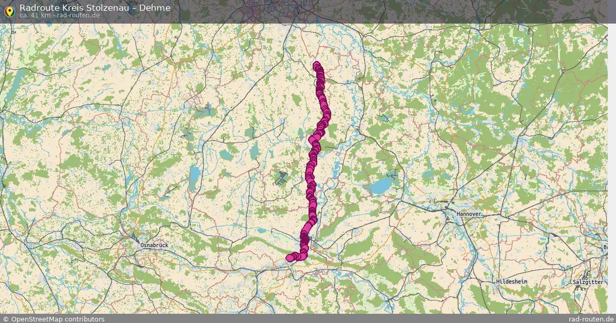 Fahrradroute Kreis Stolzenau – Dehme