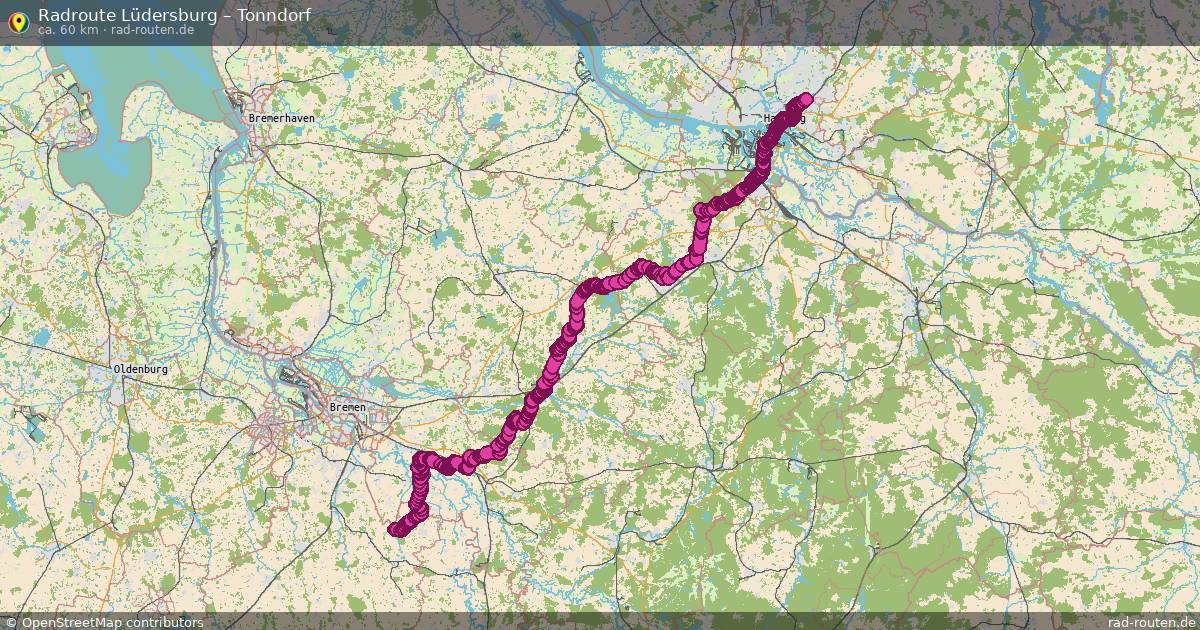 Fahrradroute Heidenau – Tonndorf (60 km) – Rad-Routen.de