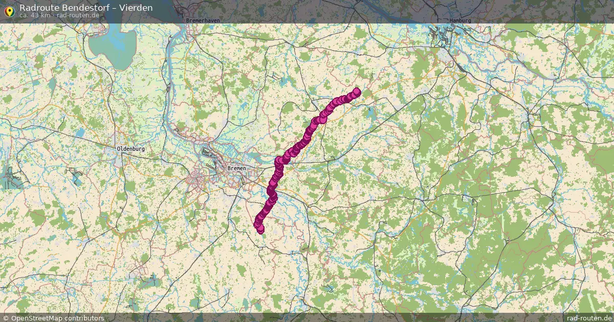Fahrradroute Tostedt – Vierden (26 km) – Rad-Routen.de