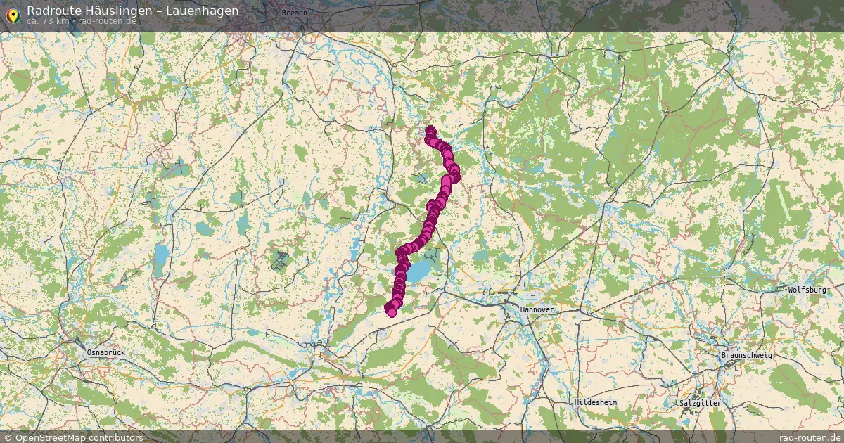 Fahrradroute Häuslingen – Lauenhagen