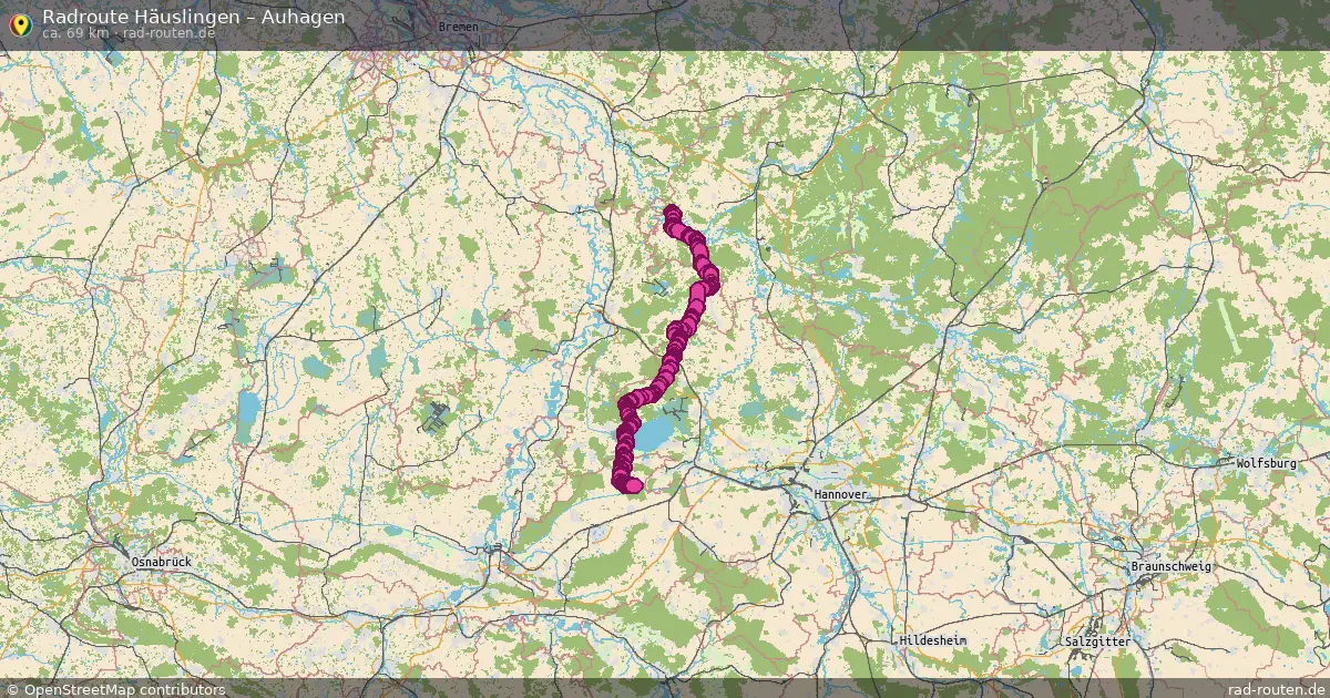 Fahrradroute Häuslingen – Auhagen