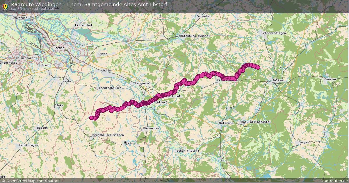 Radtour Wiedingen – Ehem. Samtgemeinde Altes Amt Ebstorf