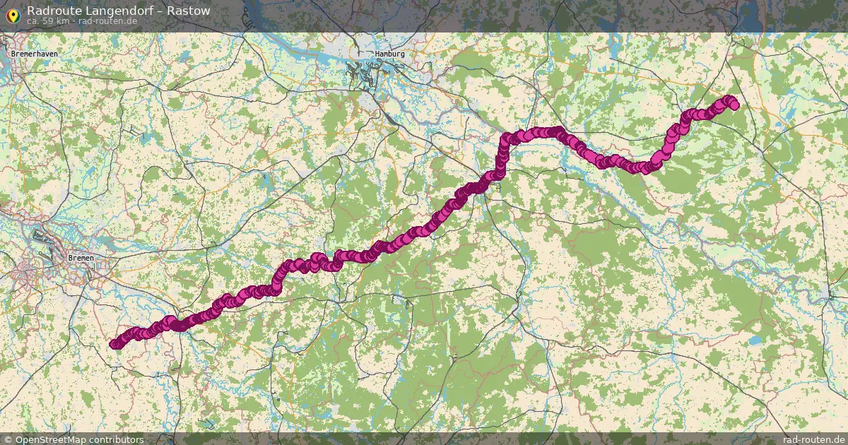 Fahrradroute Hitzacker – Rastow