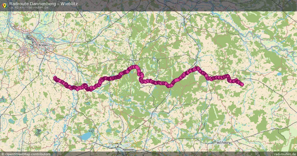 Fahrradroute Clenze – Wieblitz