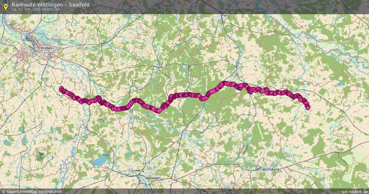 Radtour Luckau (Wendland) – Saalfeld